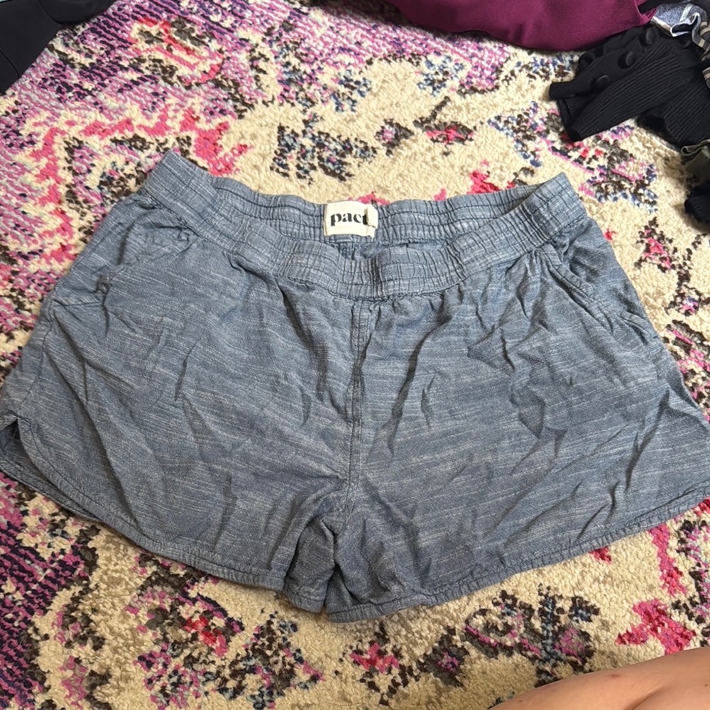 Pact Chambray Blue Pants